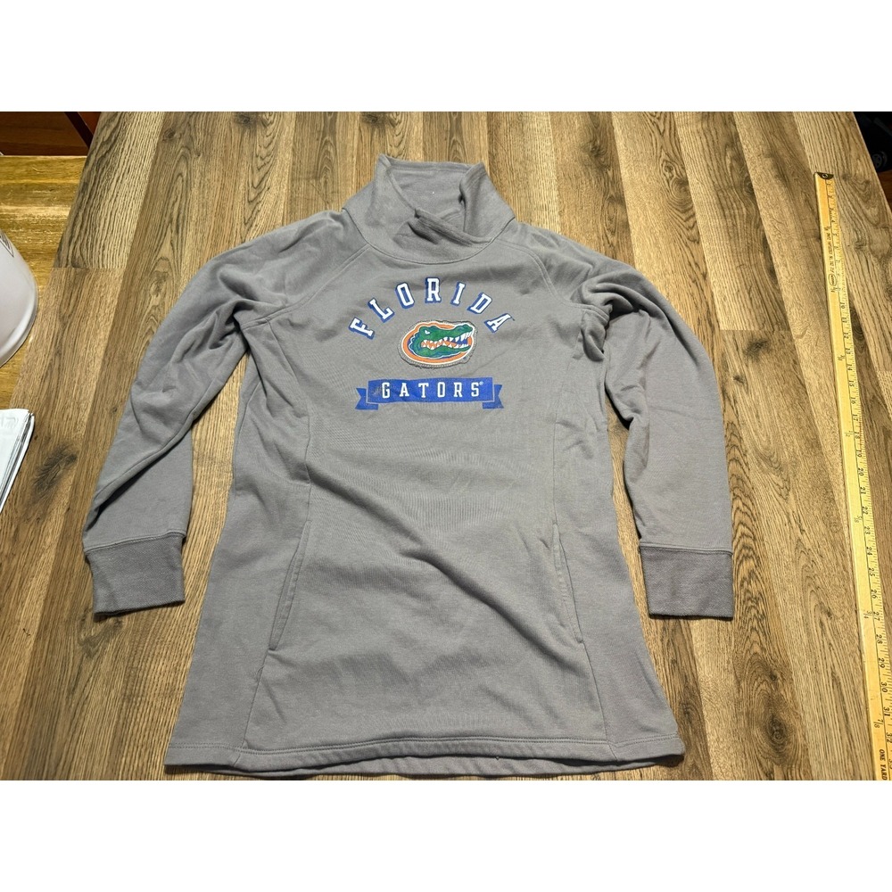 Box Seat Clothing Sweater Womens Large Florida Gators Grey Blue White Orange